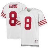 Steve Young #8 San Francisco 49ers White 1990 Replica Retired Player Jersey