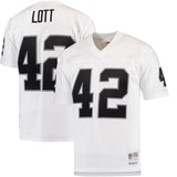Ronnie Lott #42 Oakland Raiders White 1991 Replica Retired Player Jersey