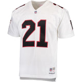 Deion Sanders #21 Atlanta Falcons White 1992 Replica Retired Player Jersey