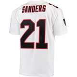 Deion Sanders #21 Atlanta Falcons White 1992 Replica Retired Player Jersey