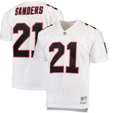 Deion Sanders #21 Atlanta Falcons White 1992 Replica Retired Player Jersey