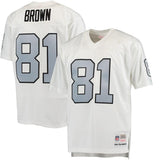 Tim Brown #81 Oakland Raiders White 1994 Replica Retired Player Jersey
