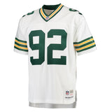 Reggie White #92 Green Bay Packers White 1996 Replica Retired Player Jersey