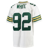 Reggie White #92 Green Bay Packers White 1996 Replica Retired Player Jersey