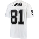 Tim Brown #81 Oakland Raiders White 1997 Replica Retired Player Jersey