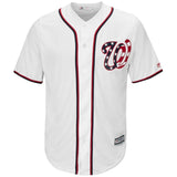 Washington Nationals Youth White Home Stars Official Cool Base Team Jersey
