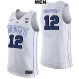 Javin DeLaurier #12 Duke Blue Devils Stitched Youth College Basketball Jersey