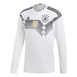 Germany National Team White 2018 Home Replica Blank Long Sleeve Jersey