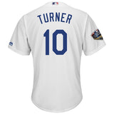 Justin Turner #10 Los Angeles Dodgers White 2018 World Series
