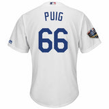Yasiel Puig #66 Los Angeles Dodgers 2018 World Series Cool Base Player Jersey
