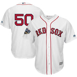 Mookie Betts #50 Boston Red Sox 2018 World Series Cool Base Player Jersey