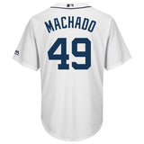 Dixon Machado #49 Detroit Tigers White Home Cool Base Player Jersey