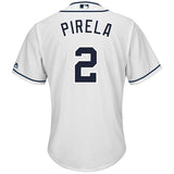 Jose Pirela #2 San Diego Padres White Home Cool Base Player Jersey
