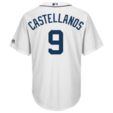 Nick Castellanos #9 Detroit Tigers White Home Cool Base Player Jersey