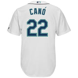Robinson Cano #22 Seattle Mariners Youth White Official Cool Base Player Jersey