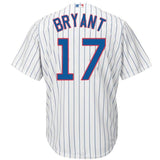Kris Bryant #17 Chicago Cubs Youth White Official Cool Base Player Jersey