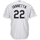 Chris Iannetta #22 Colorado Rockies White Home Cool Base Player Jersey