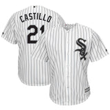 Welington Castillo #21 Chicago White Sox White Home Cool Base Player Jersey