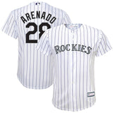 Nolan Arenado #28 Colorado Rockies Youth White Home Replica Player Jersey