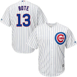 David Bote #13 Chicago Cubs White Home Official Cool Base Player Jersey