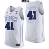 Jack White #41 Duke Blue Devils Stitched Mens College Basketball Jersey