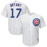 Kris Bryant #17 Chicago Cubs Youth White Official Cool Base Player Jersey