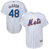 Jacob deGrom #48 New York Mets Youth White Official Cool Base Player Jersey