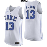 Matt Jones #13 Duke Blue Devils Stitched Mens College Basketball Jersey