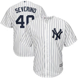 Luis Severino #40 New York Yankees White Cool Base Home Player Jersey