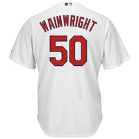 Adam Wainwright #50 St. Louis Cardinals White Cool Base Player Jersey