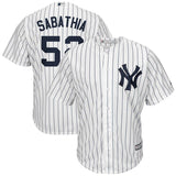 CC Sabathia New York Yankees White Cool Base Home Player Jersey