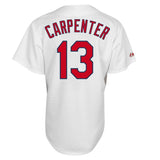 Matt Carpenter #13 St. Louis Cardinals White Cool Base Player Jersey