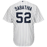 CC Sabathia New York Yankees White Cool Base Home Player Jersey