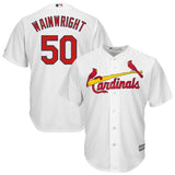 Adam Wainwright #50 St. Louis Cardinals White Cool Base Player Jersey