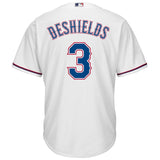 Delino DeShields #3 Texas Rangers White Cool Base Home Player Jersey
