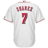 Eugenio Suarez #7 Cincinnati Reds White Home Official Cool Base Player Jersey