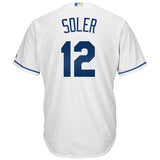 Jorge Soler #12 Kansas City Royals White Cool Base Home Player Jersey