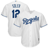 Jorge Soler #12 Kansas City Royals White Cool Base Home Player Jersey