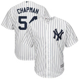 Aroldis Chapman #54 New York Yankees White Cool Base Home Player Jersey