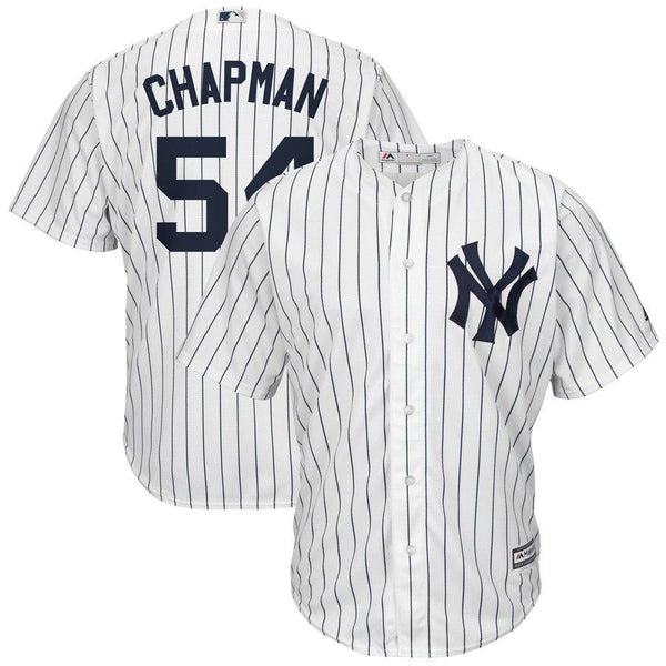 Aroldis Chapman #54 New York Yankees White Cool Base Home Player Jersey