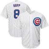 Ian Happ #8 Chicago Cubs White Cool Base Home Player Jersey