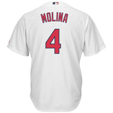 Yadier Molina #4 St. Louis Cardinals White Cool Base Player Jersey