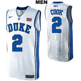 Quinn Cook #2 Duke Blue Devils Stitched Mens College Basketball Jersey