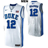 Javin DeLaurier #12 Duke Blue Devils Stitched Youth College Basketball Jersey