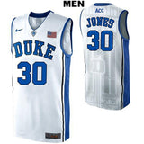 Dahntay Jones #30 Duke Blue Devils Stitched Mens College Basketball Jersey
