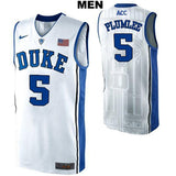 Mason Plumlee #5 Duke Blue Devils Stitched Mens College Basketball Jersey