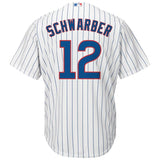 Kyle Schwarber #12 Chicago Cubs Youth White Home Official Cool Base Player Jersey