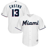 Starlin Castro #13 Miami Marlin Home 2019 Cool Base Player Jersey
