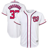 Stephen Strasburg #37 Washington Nationals Youth White Home Official Cool Base Player Jersey