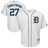 Jordan Zimmermann #27 Detroit Tigers White Home Cool Base Player Jersey
